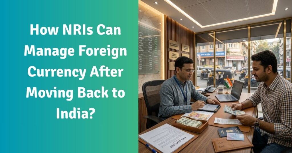 How nris can manage foreign currency after moving back to india